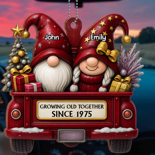 Growing Old Together, Gnomes Riding Truck