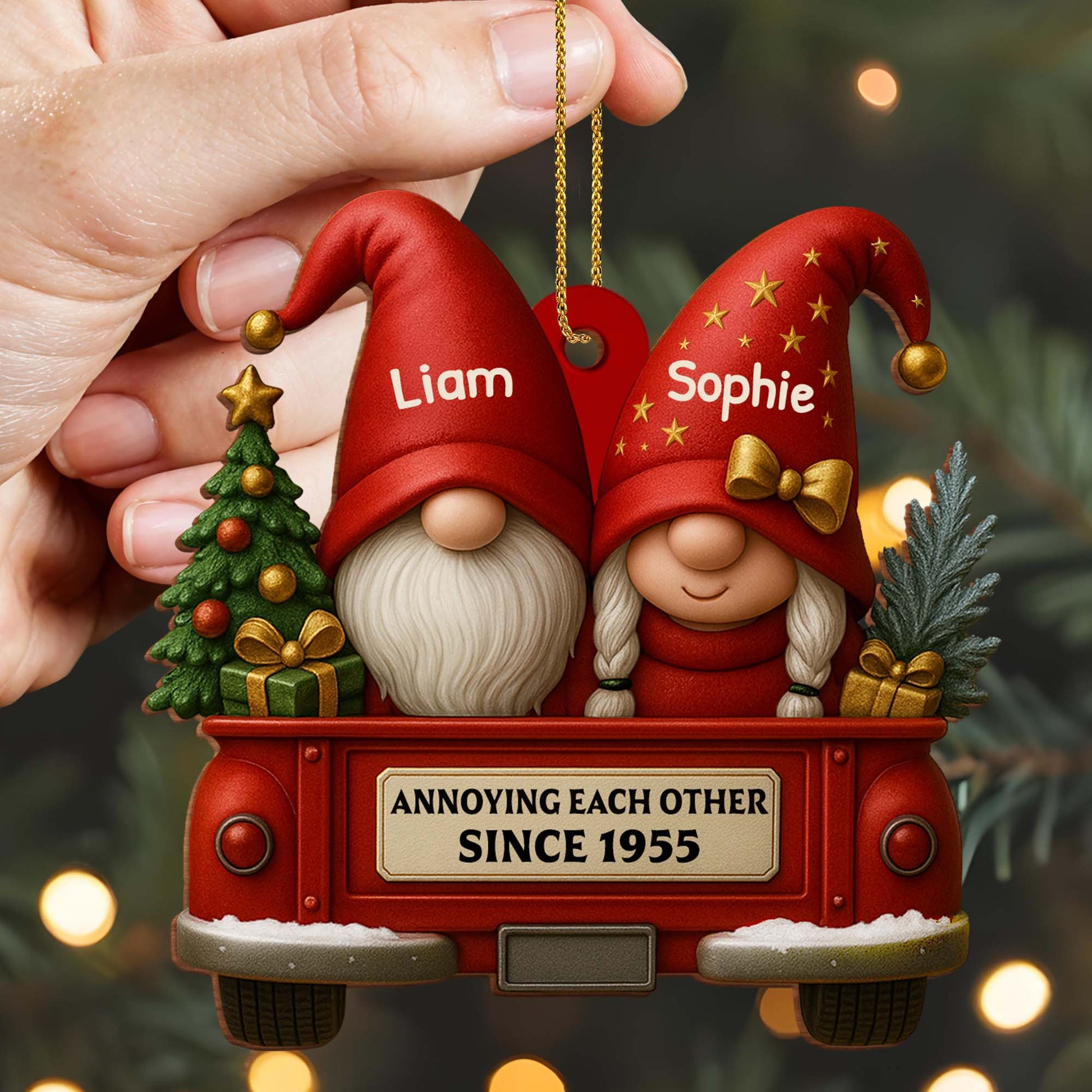 Annoying Each Other Since, Gnomes And Vintage Truck