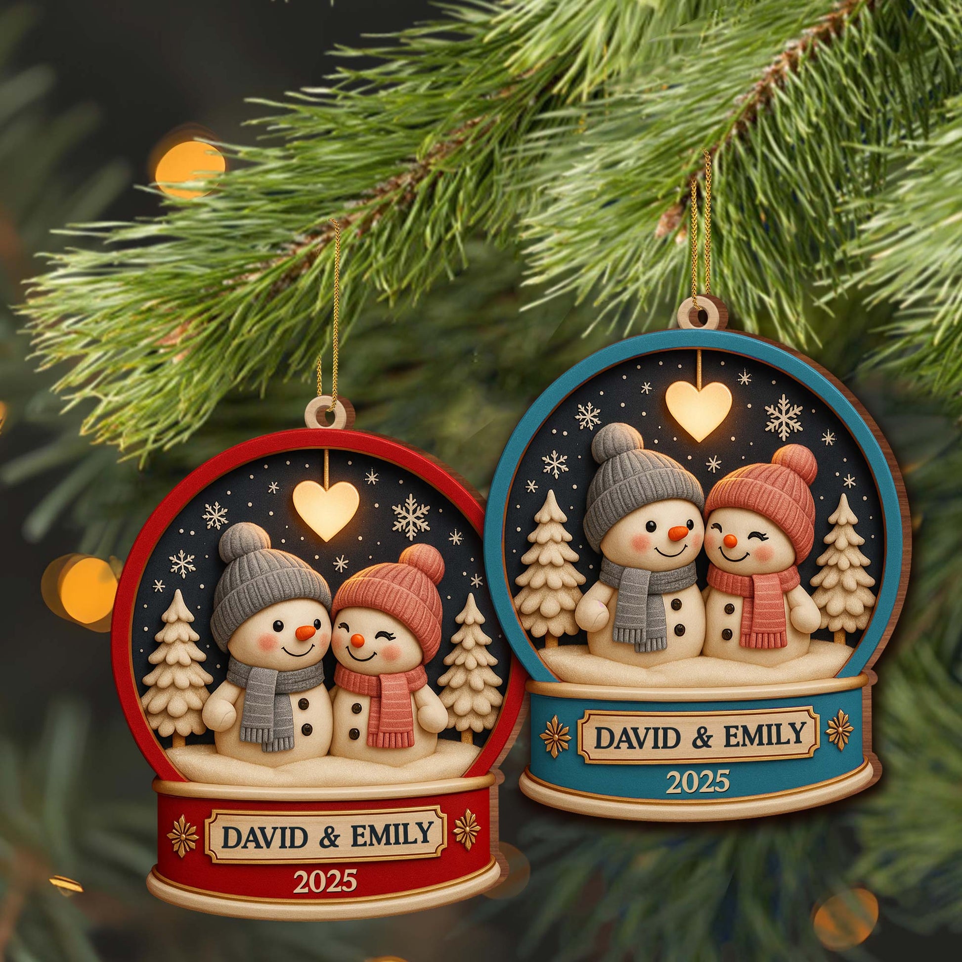 Celebrate Magical Winter Moments With Two Adorable Snowmen