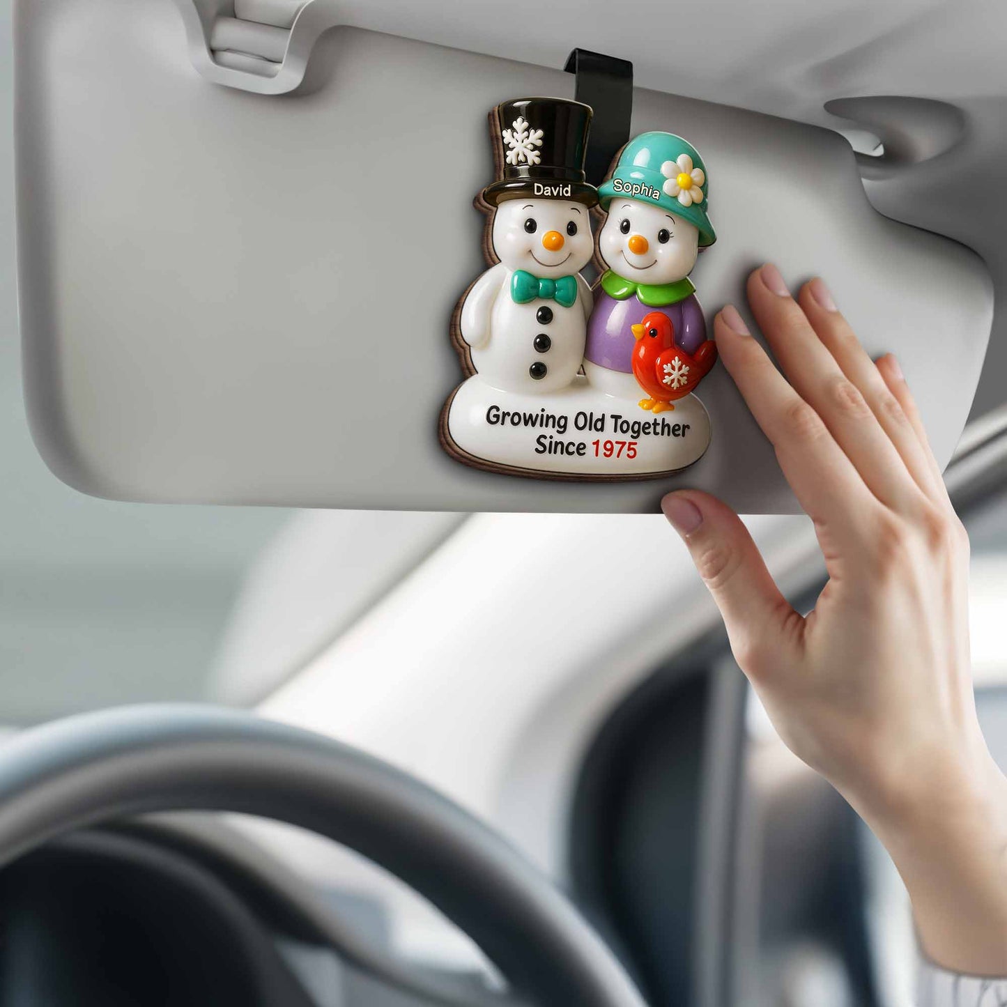 Growing Old Together Snowmen Clip