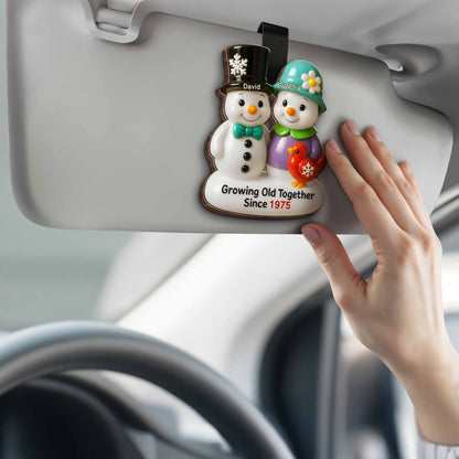 Growing Old Together Snowmen Clip