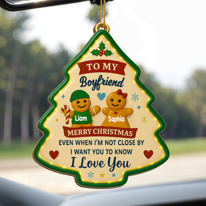 Merry Christmas I Love You Gingerbread Man Heart