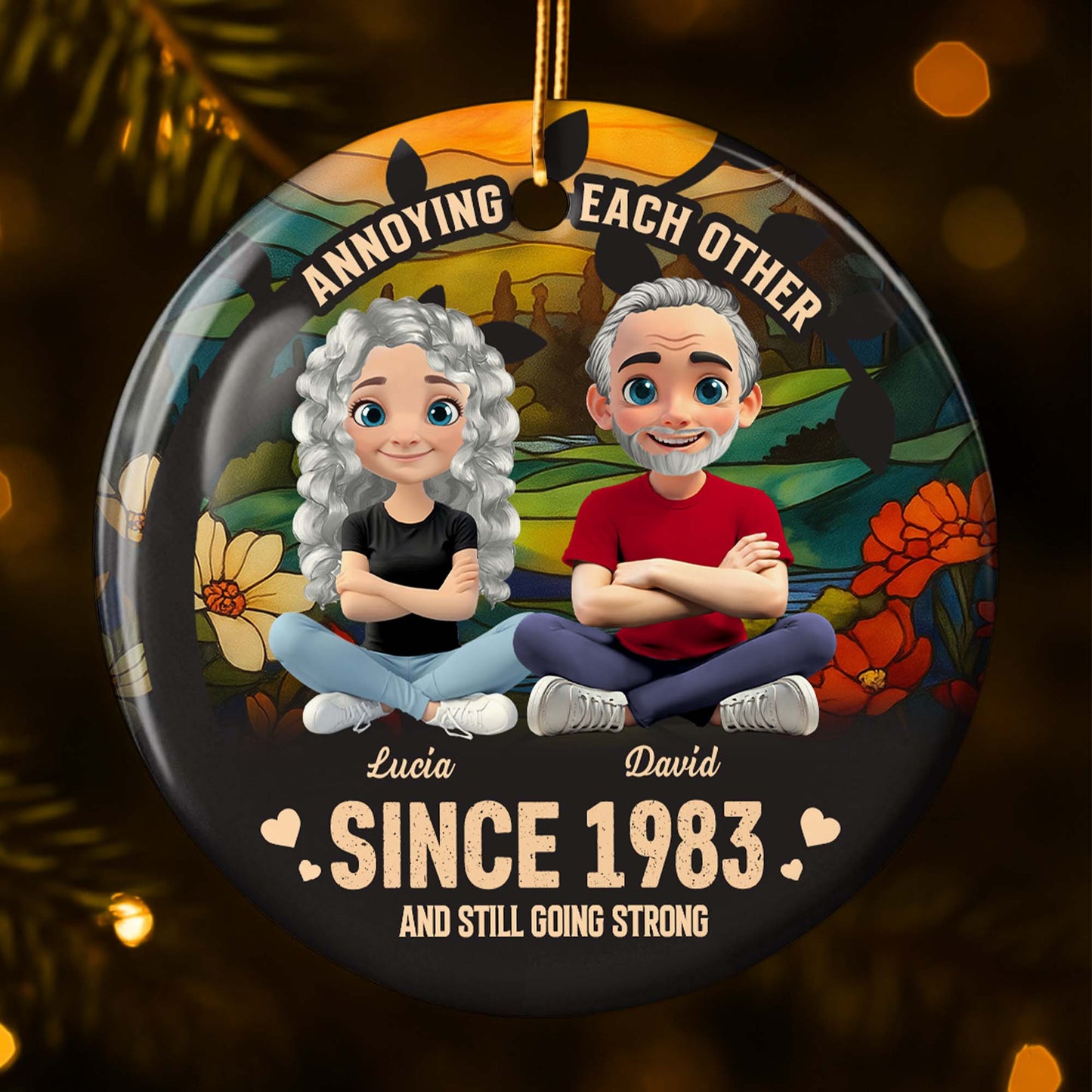 Annoying Each Other And Still Going Strong, Couple With Flowers