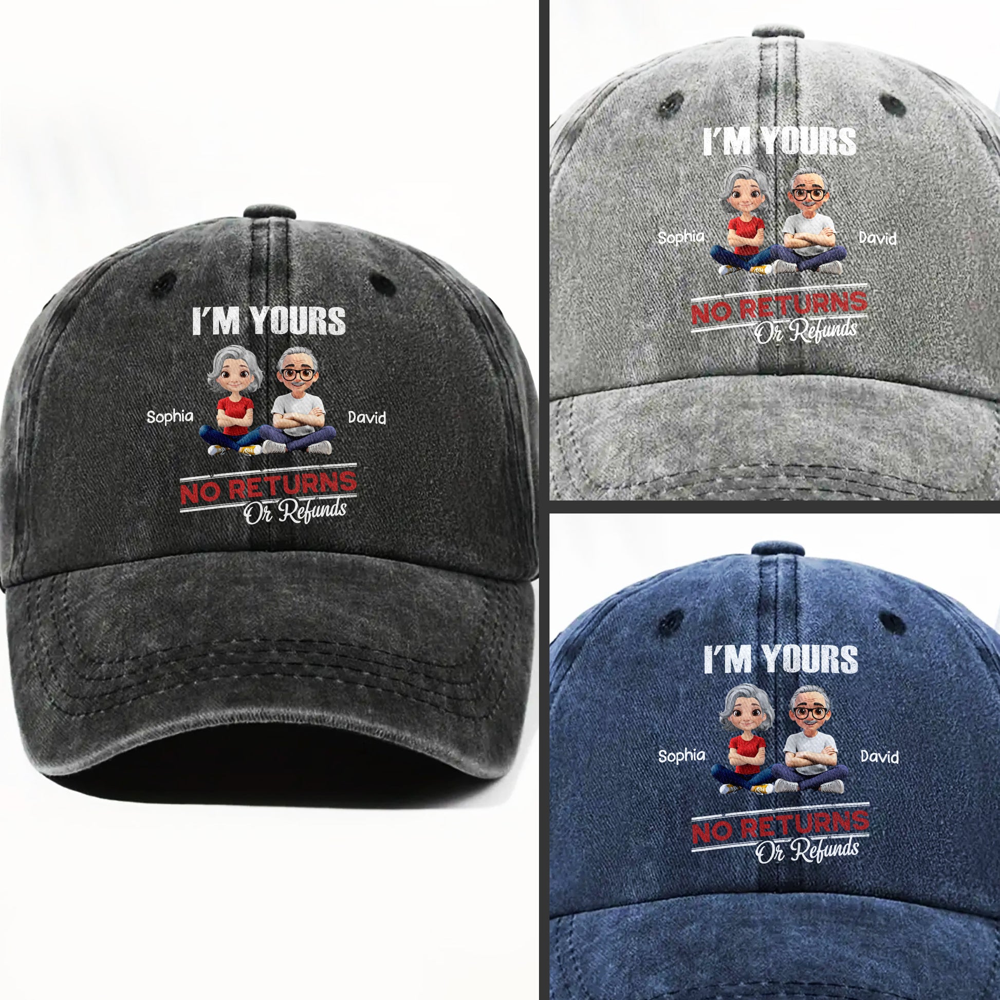 I'm Yours No Returns Or Refunds With Cartoon Couple