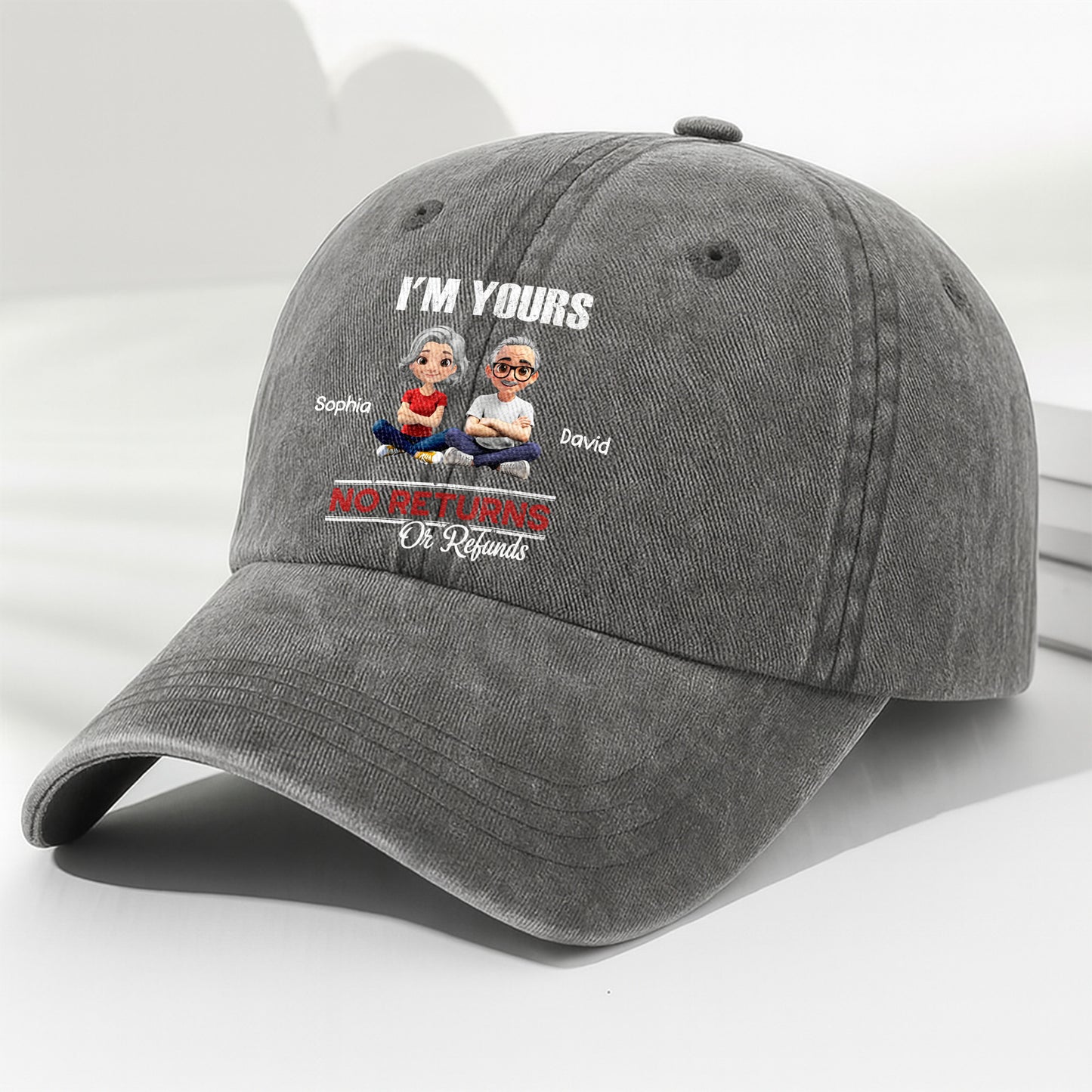 I'm Yours No Returns Or Refunds With Cartoon Couple