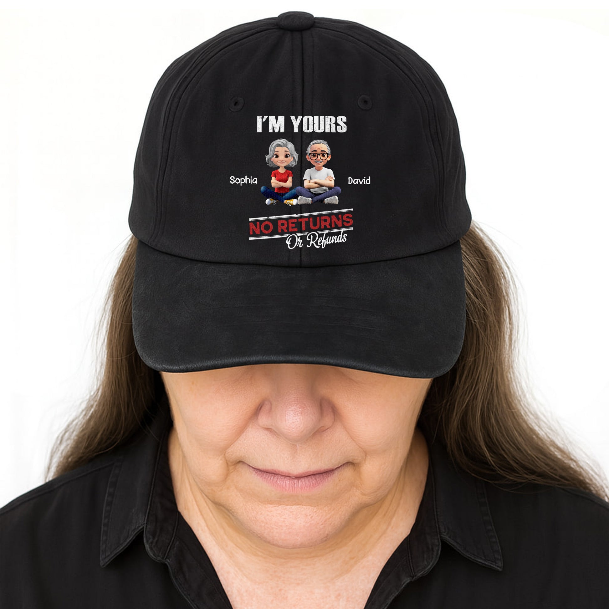 I'm Yours No Returns Or Refunds With Cartoon Couple