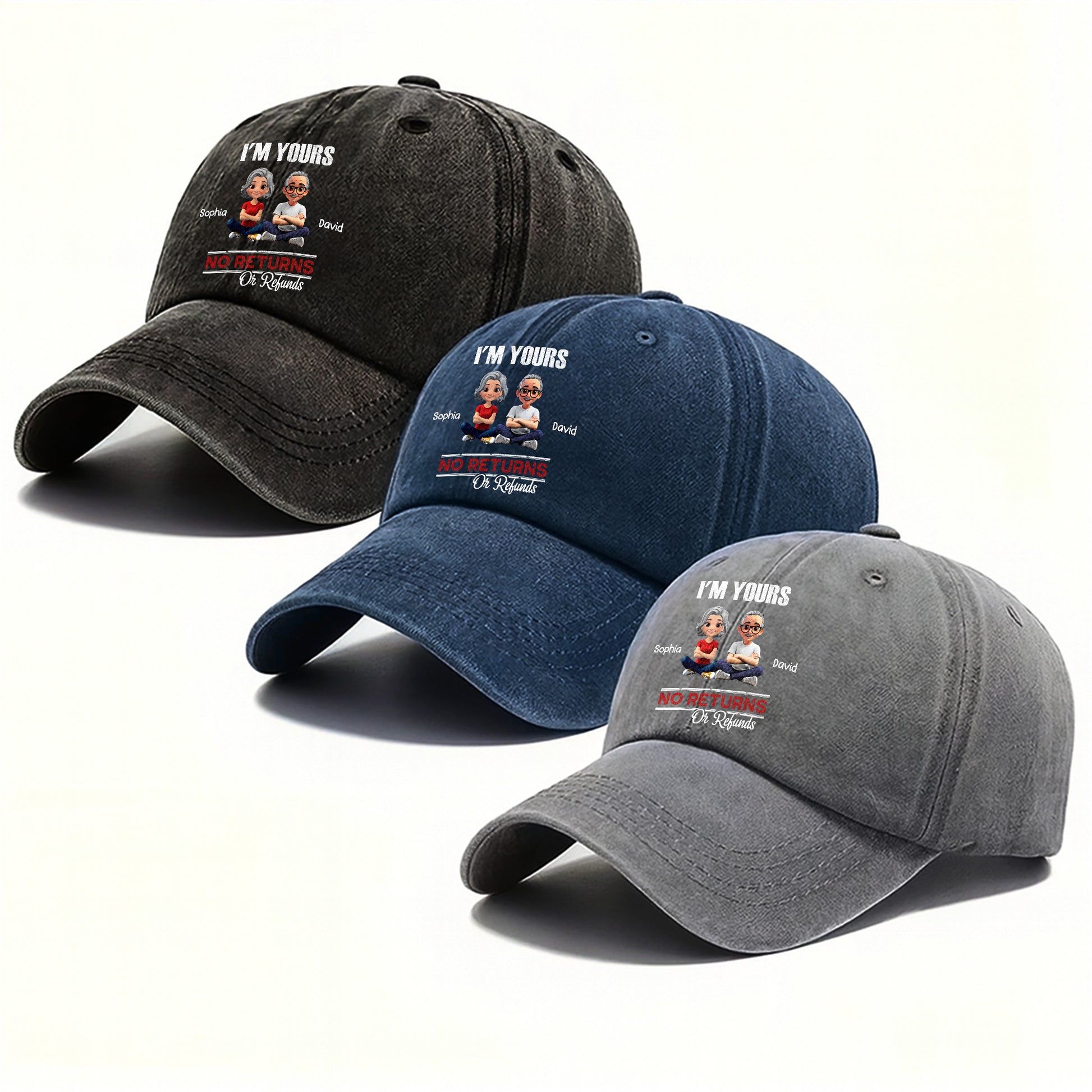 I'm Yours No Returns Or Refunds With Cartoon Couple