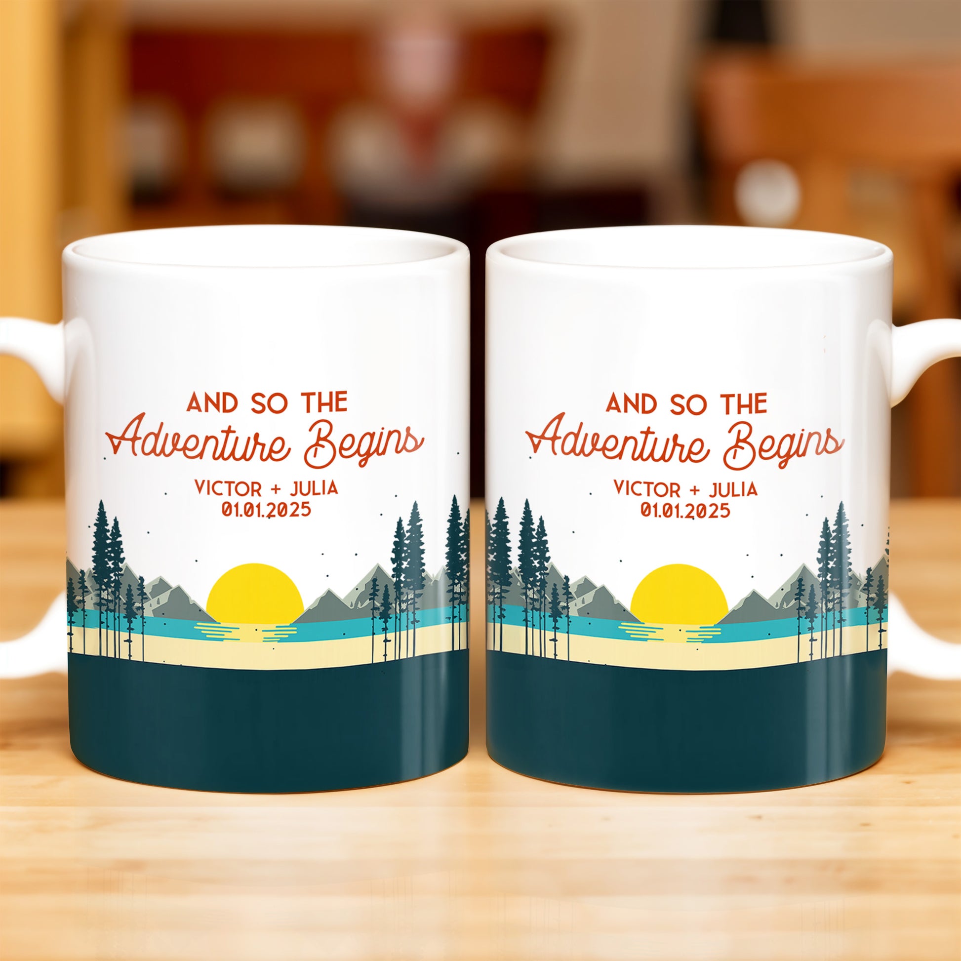 And So The Adventure Begins Featuring Mountains And Sunrise