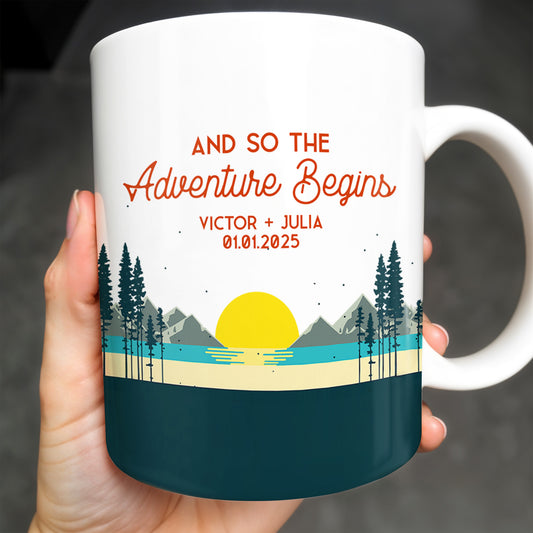 And So The Adventure Begins Featuring Mountains And Sunrise