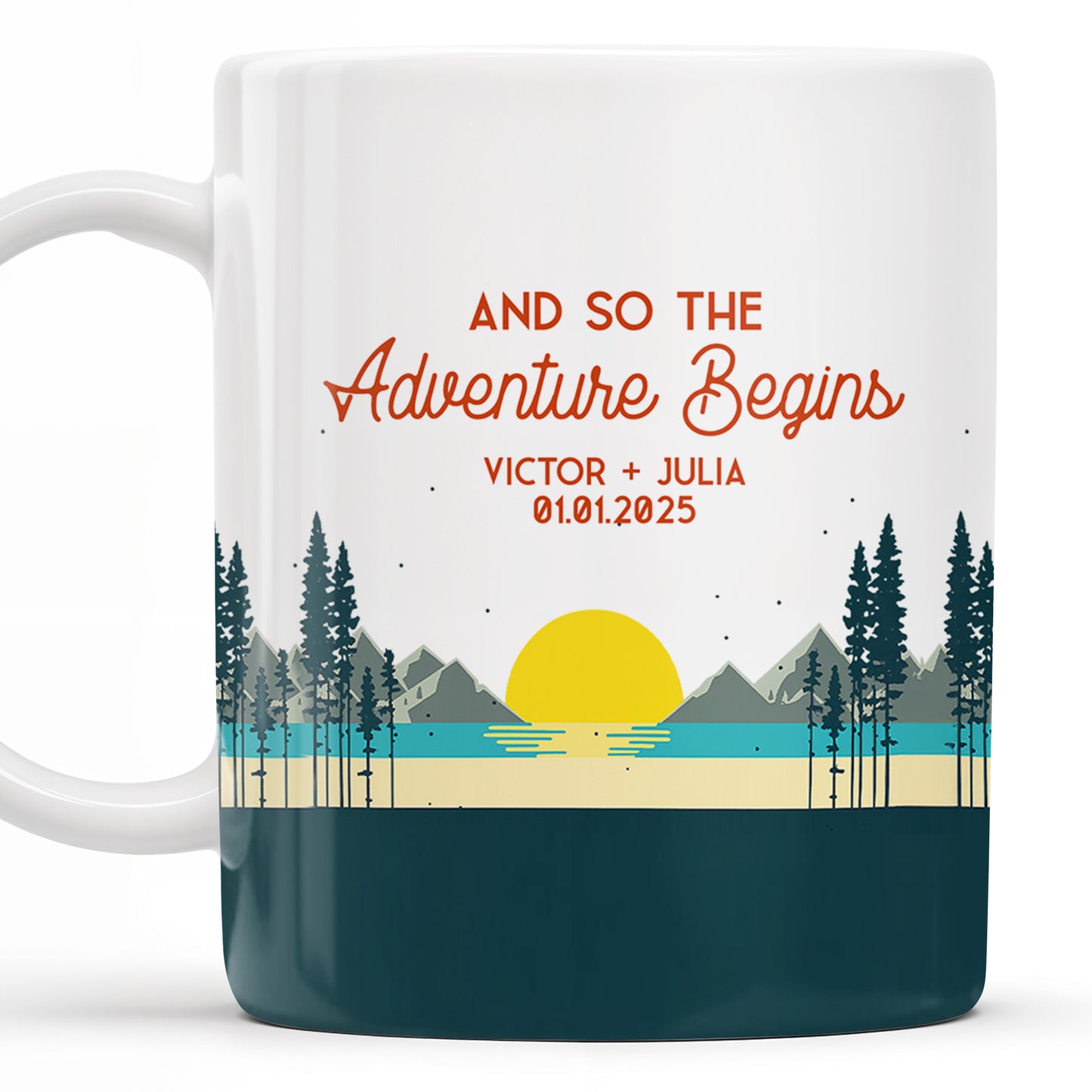 And So The Adventure Begins Featuring Mountains And Sunrise