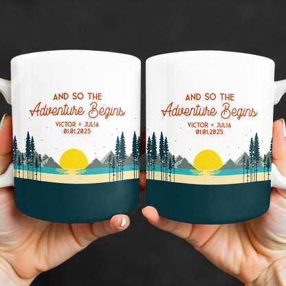 And So The Adventure Begins Featuring Mountains And Sunrise