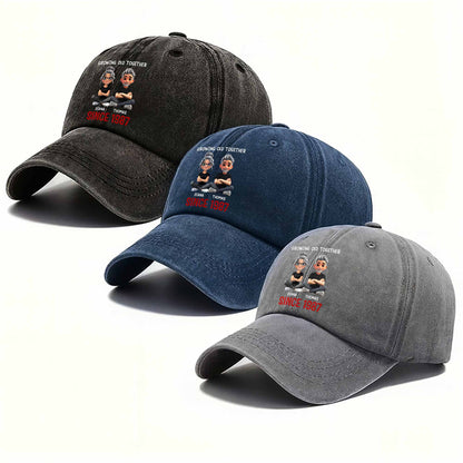 Growing Old Together Since With Cartoon Couple