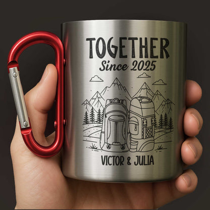 Together Since, Celebrate With Mountains And Backpacks