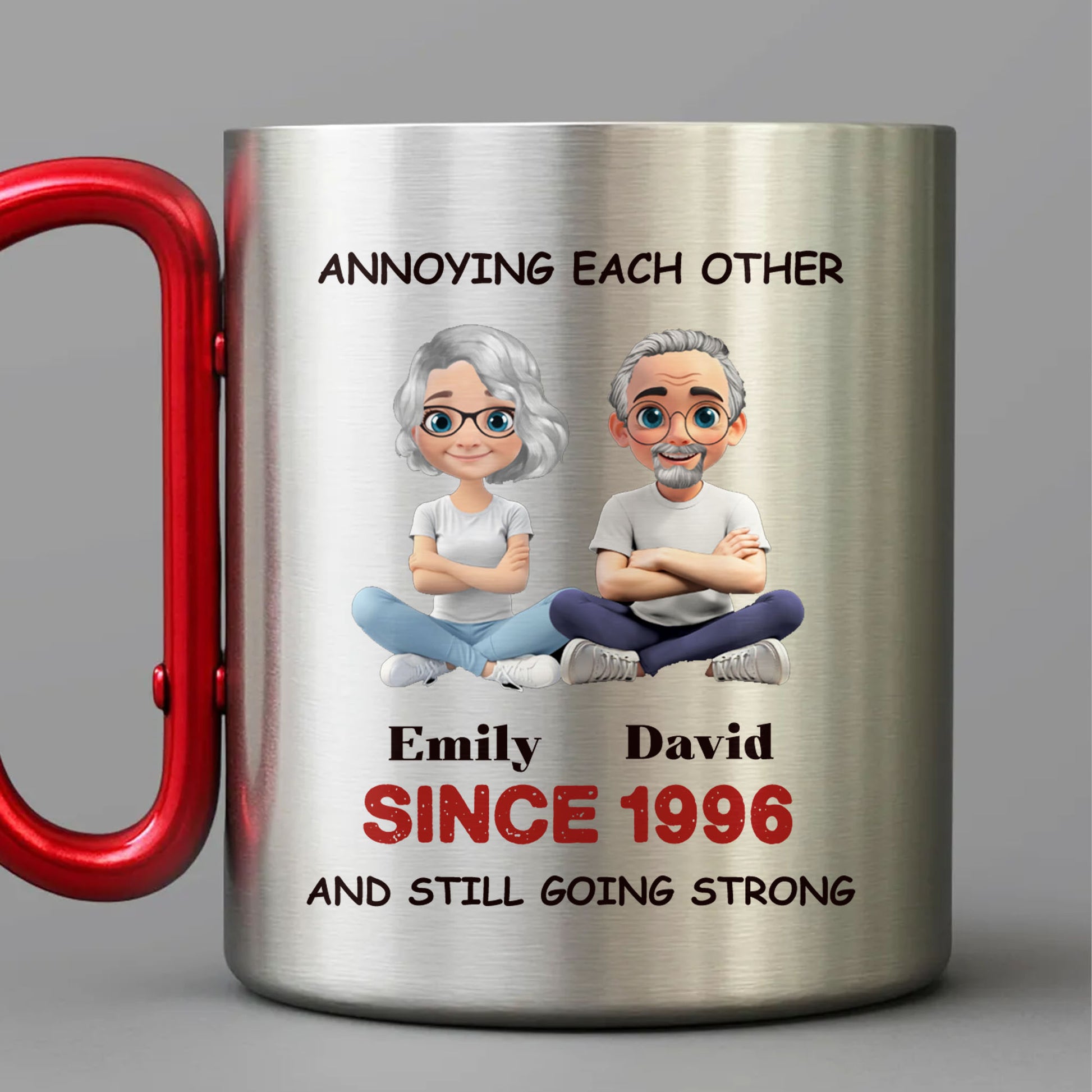 Annoying Each Other, And Still Going Strong, Cartoon Couple