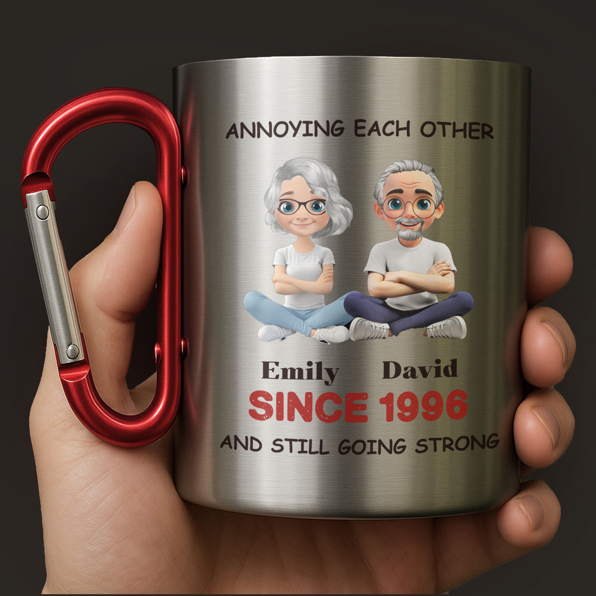 Annoying Each Other, And Still Going Strong, Cartoon Couple