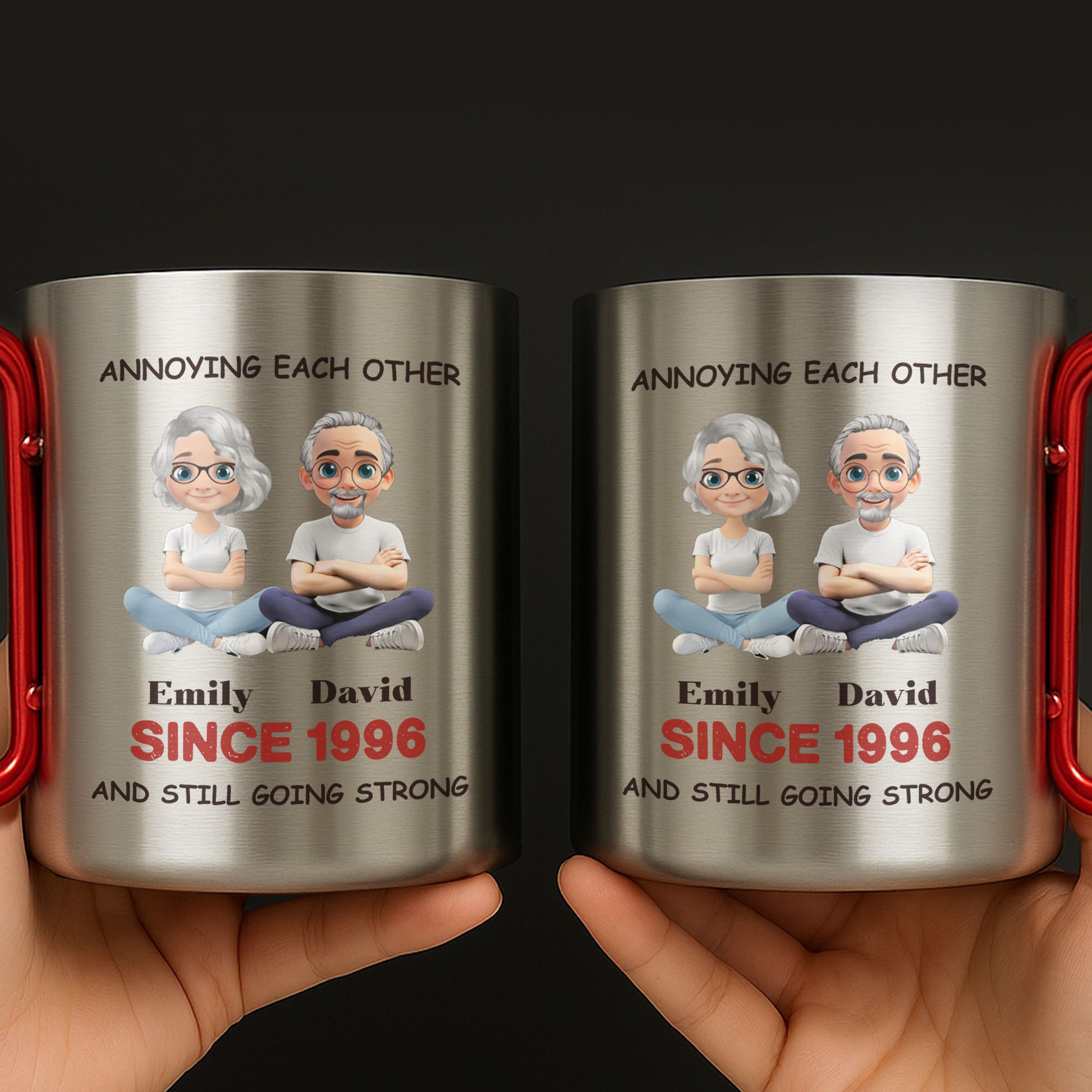 Annoying Each Other, And Still Going Strong, Cartoon Couple