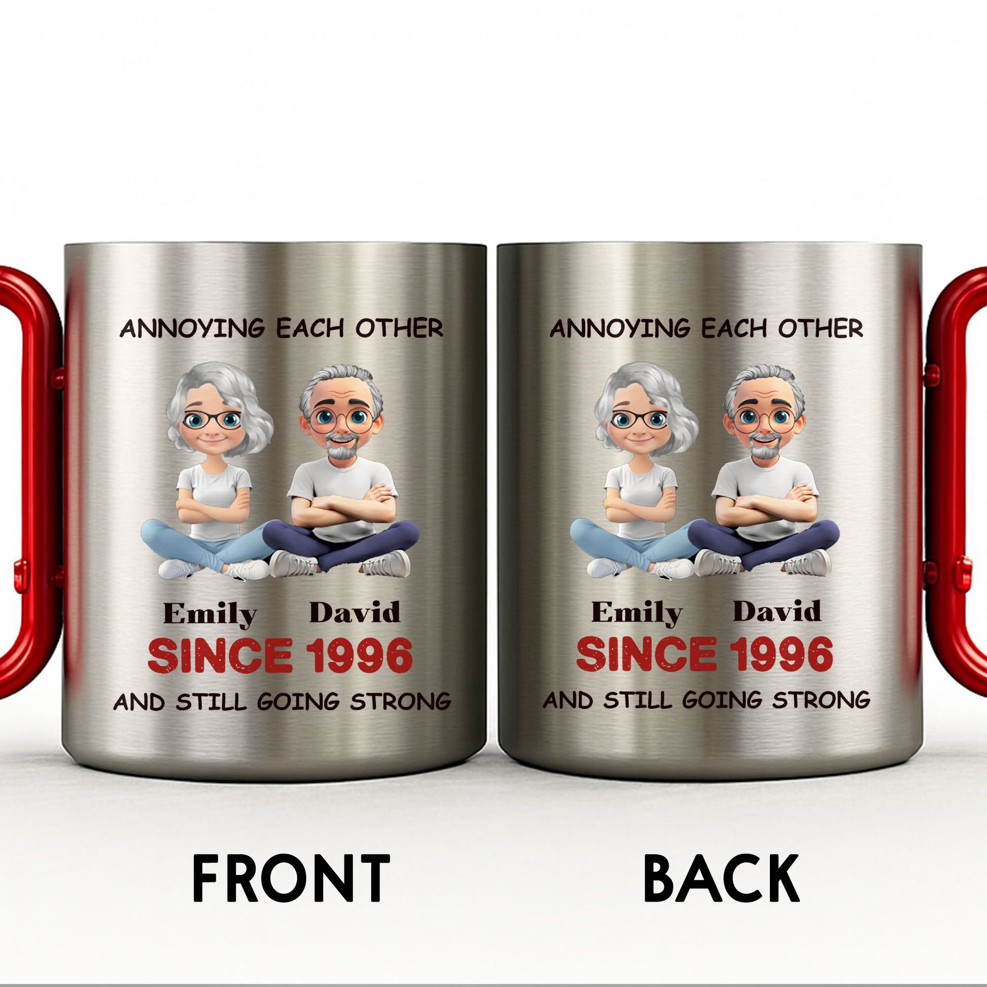 Annoying Each Other, And Still Going Strong, Cartoon Couple