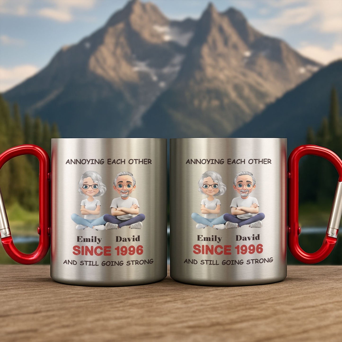 Annoying Each Other, And Still Going Strong, Cartoon Couple