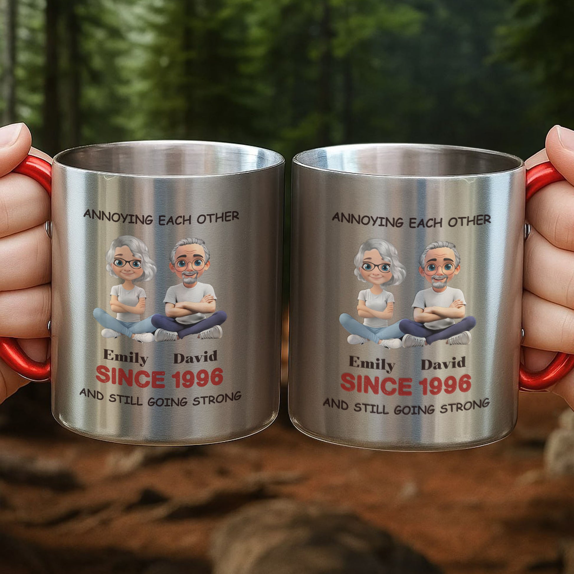 Annoying Each Other, And Still Going Strong, Cartoon Couple