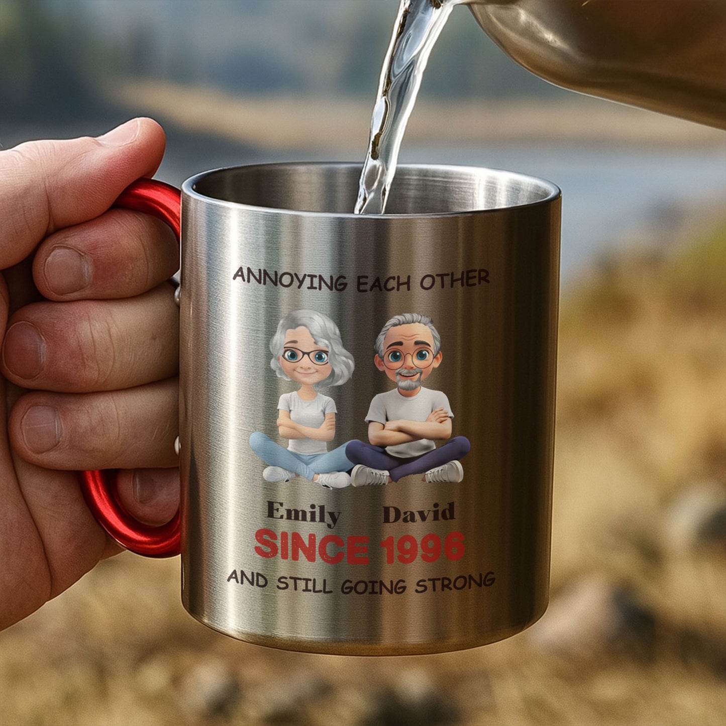 Annoying Each Other, And Still Going Strong, Cartoon Couple