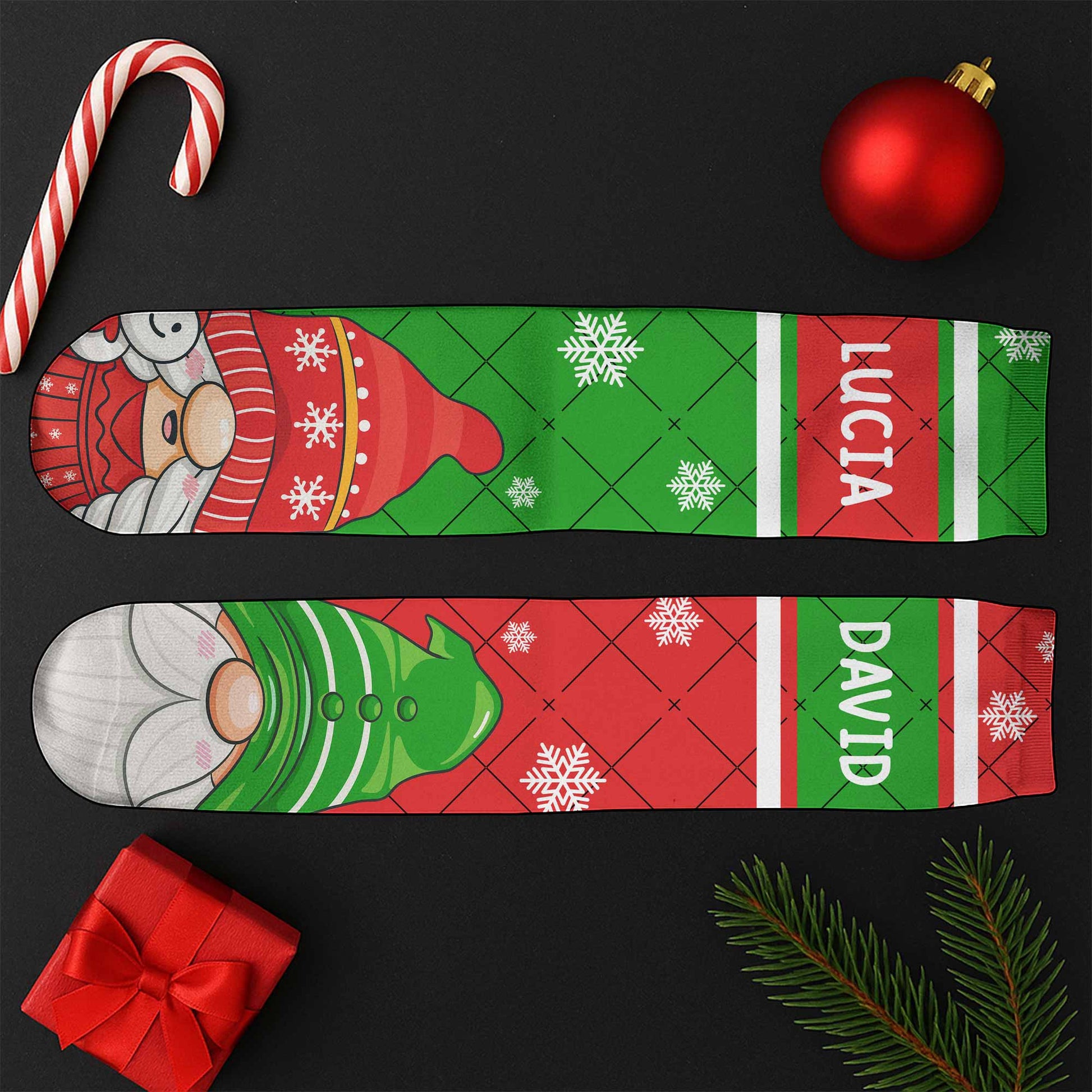 Celebrate The Seasonal Cheer With Santa And Elf