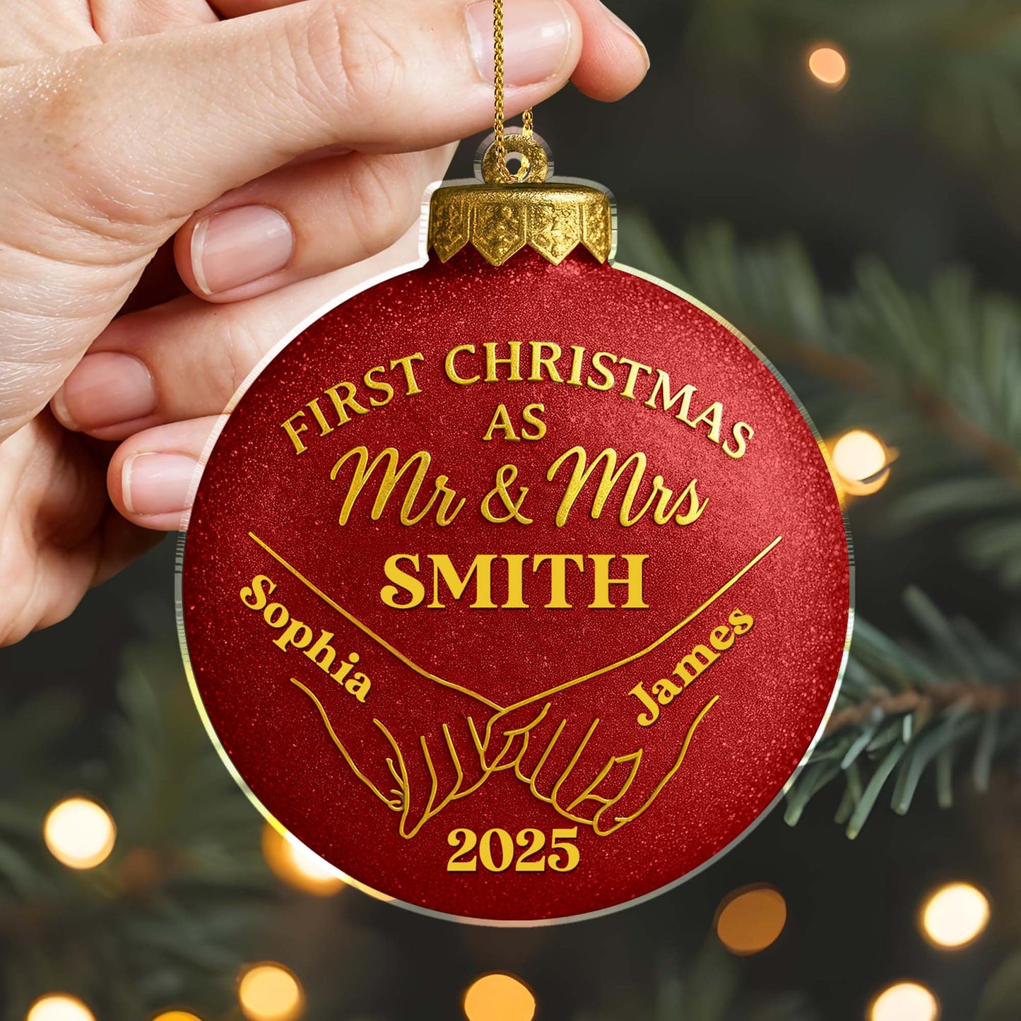 First Christmas As Mr & Mrs, Christmas Ornament