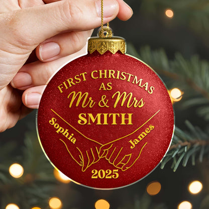 First Christmas As Mr & Mrs, Christmas Ornament