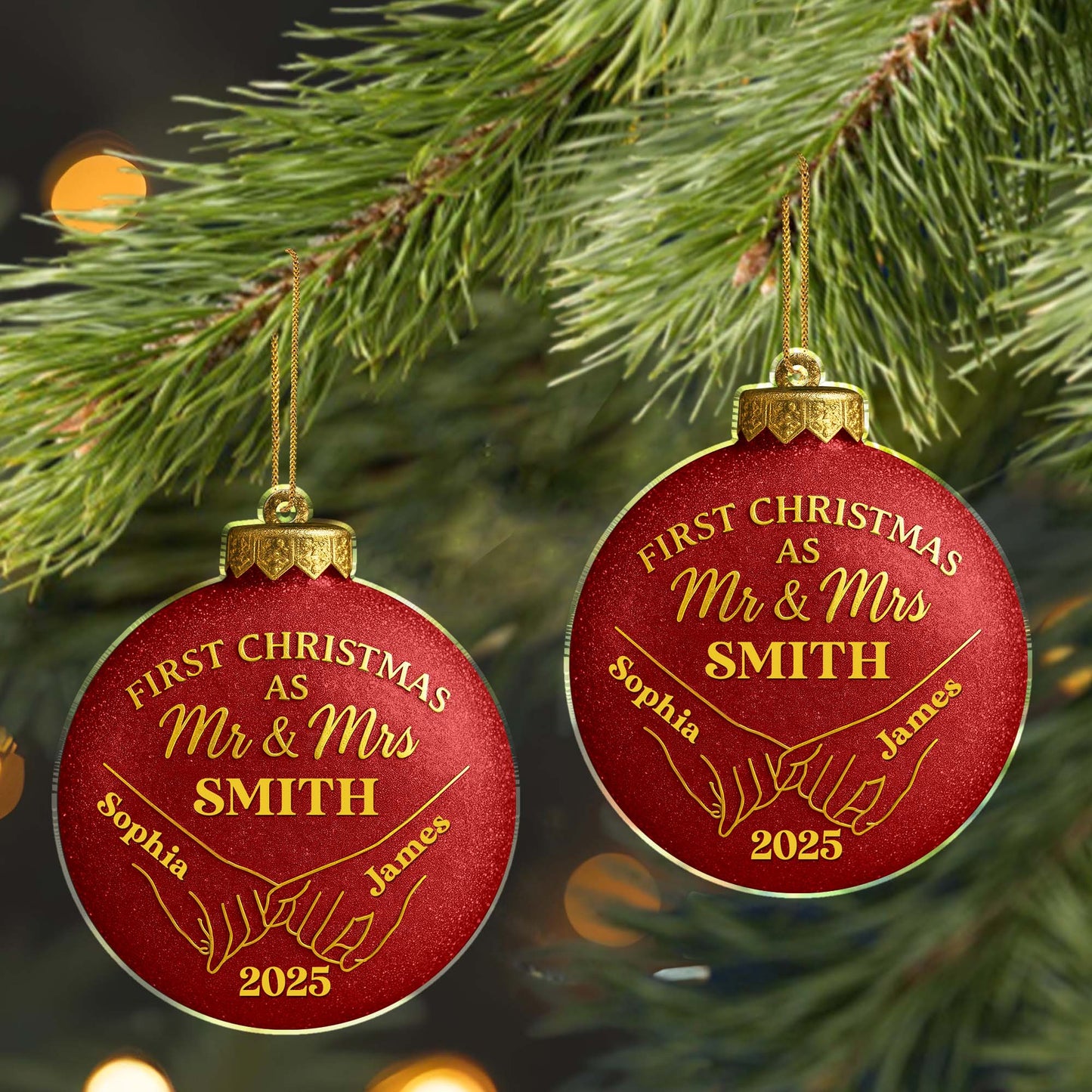 First Christmas As Mr & Mrs, Christmas Ornament