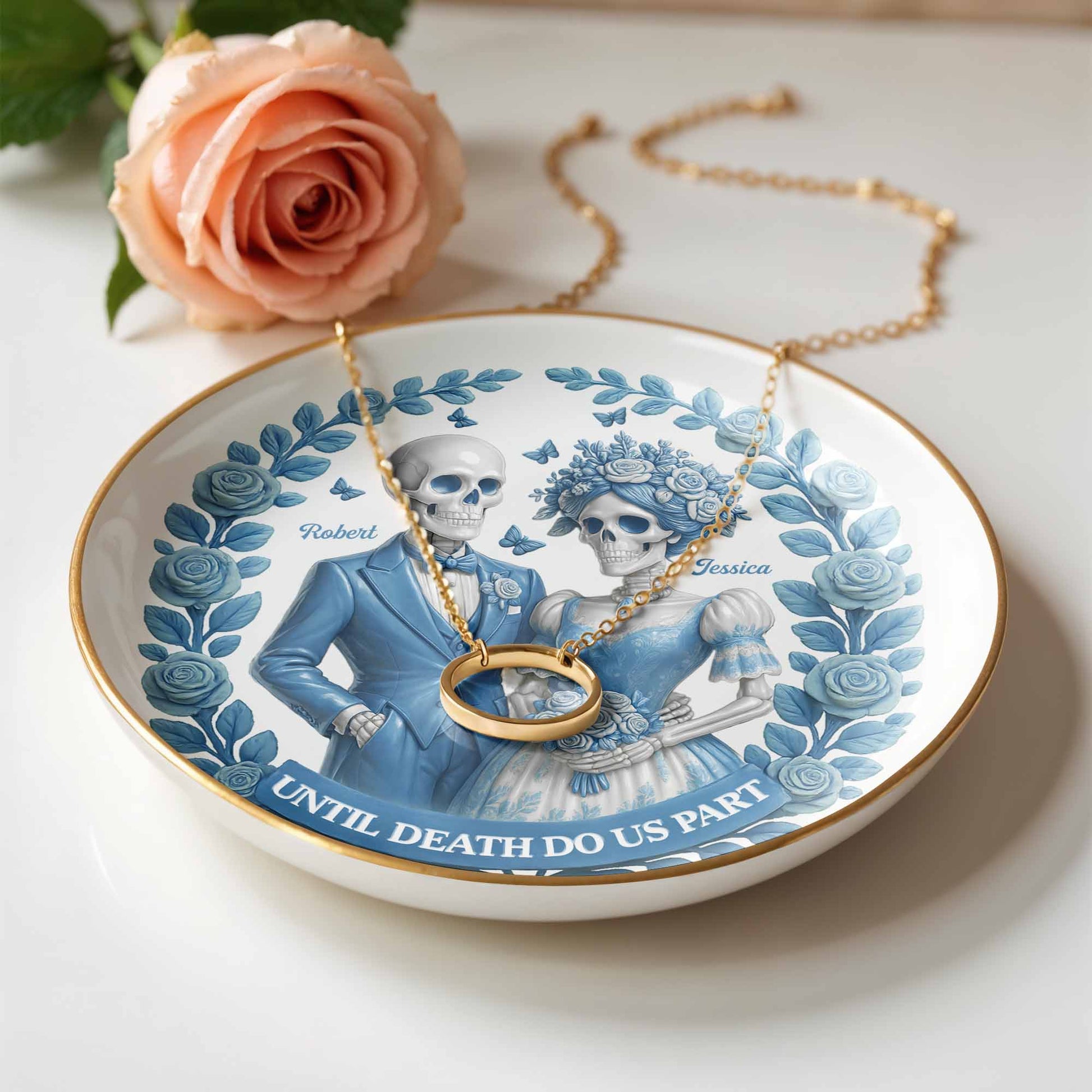 Until Death Do Us Part With Skulls And Roses