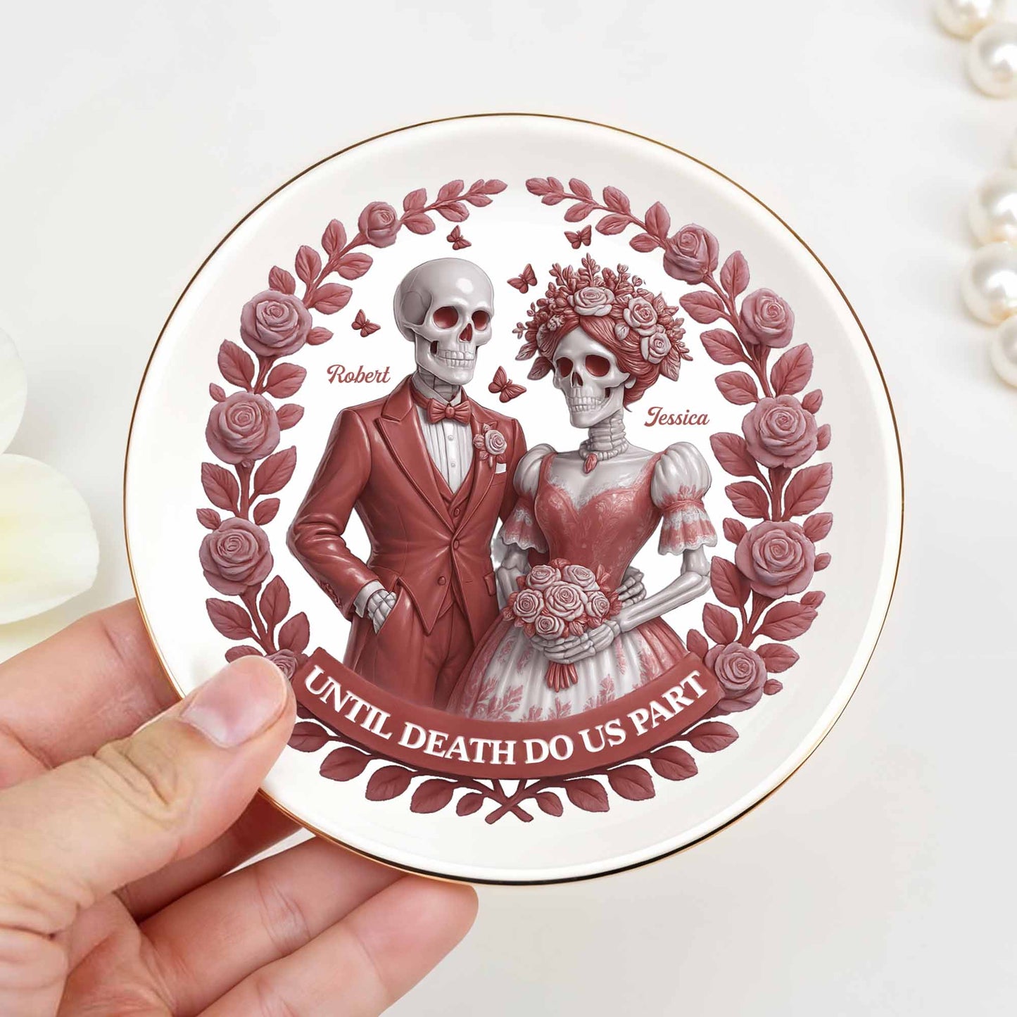 Until Death Do Us Part With Skulls And Roses