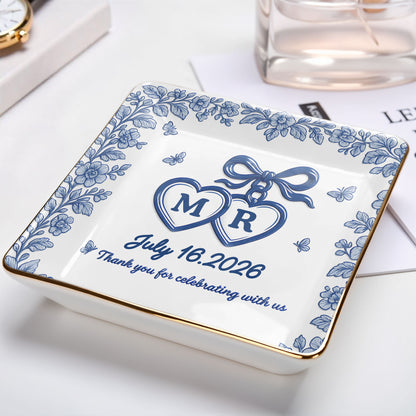 Thank You for Celebrating with Us, Flowers and Hearts