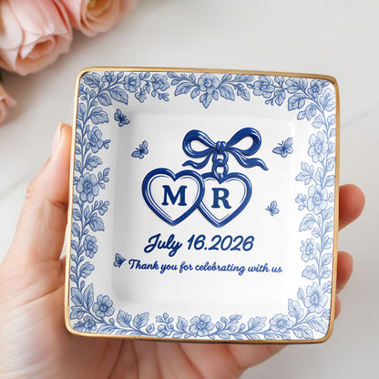 Thank You for Celebrating with Us, Flowers and Hearts