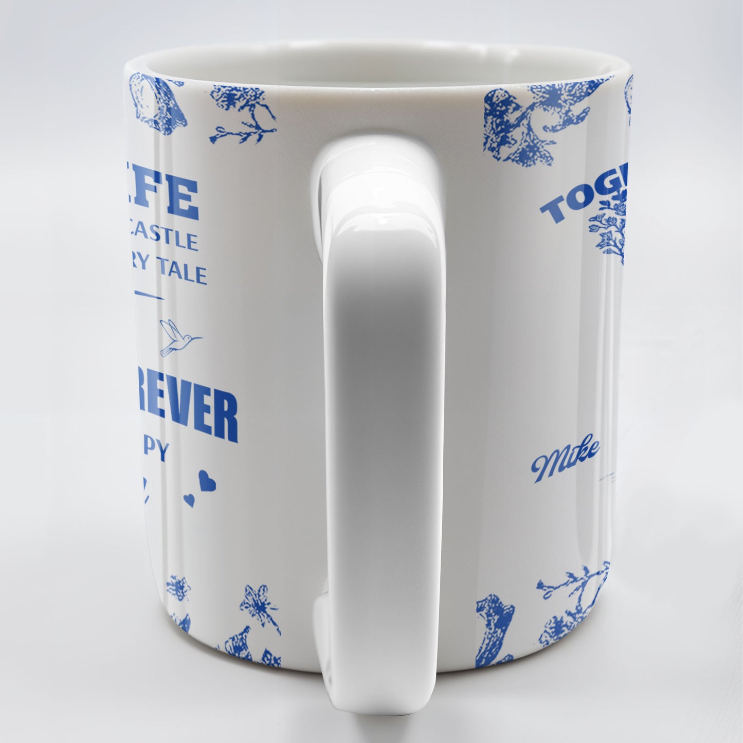 To My Wife You Are My Queen Forever Hearts and Birds Design