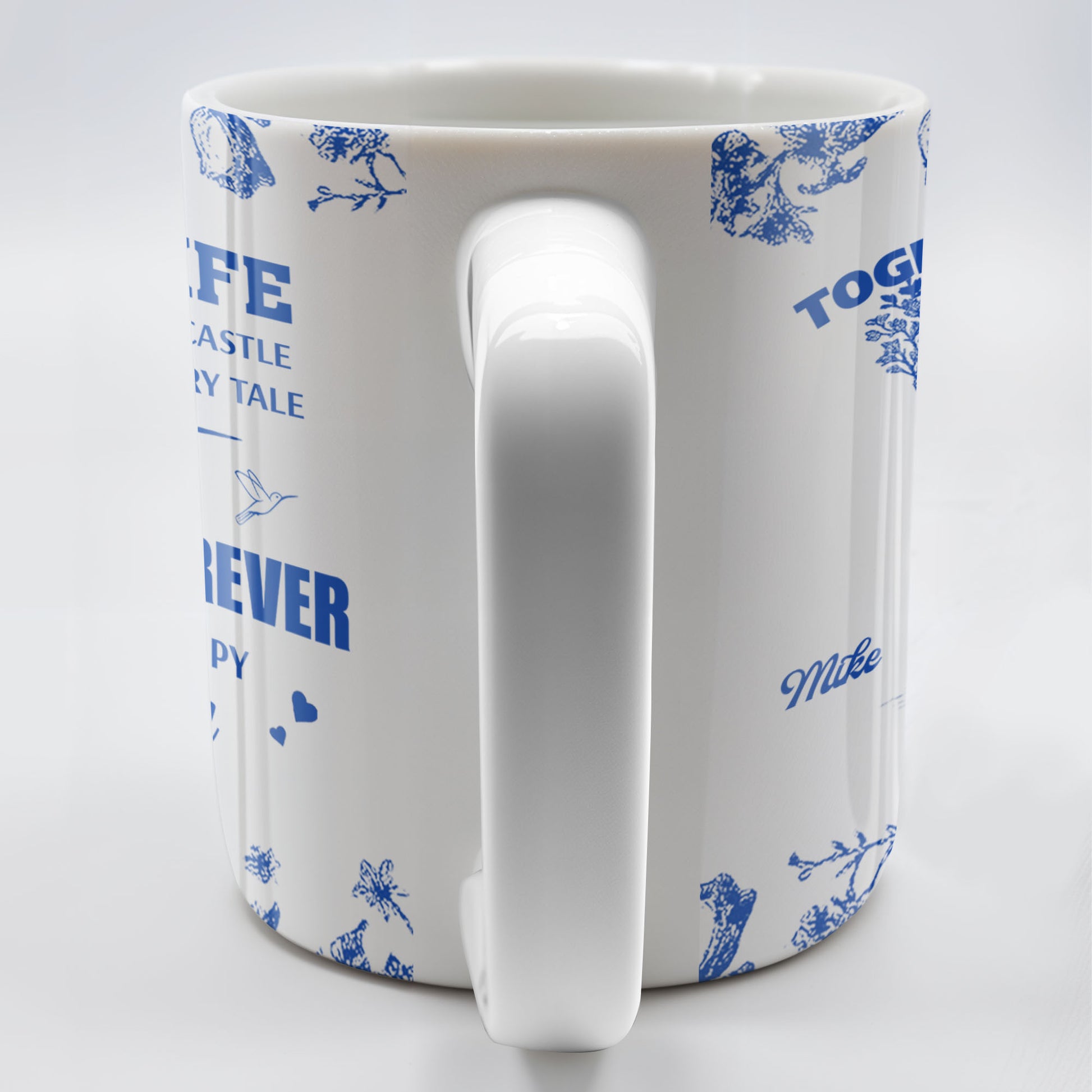 To My Wife You Are My Queen Forever Hearts and Birds Design