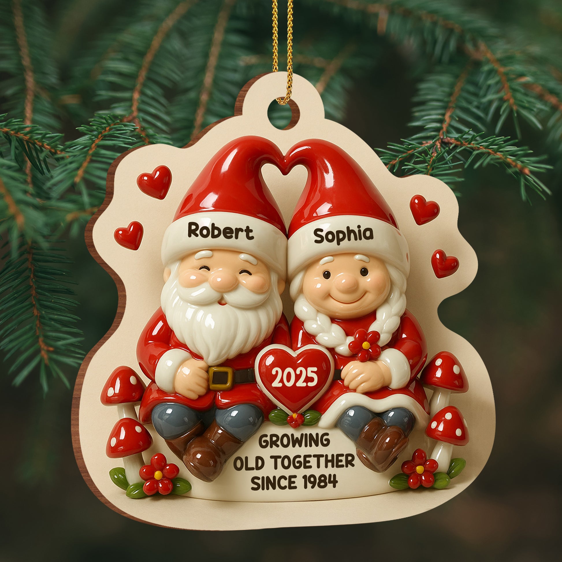 Growing Old Together Since 1984 With Gnomes And Mushrooms