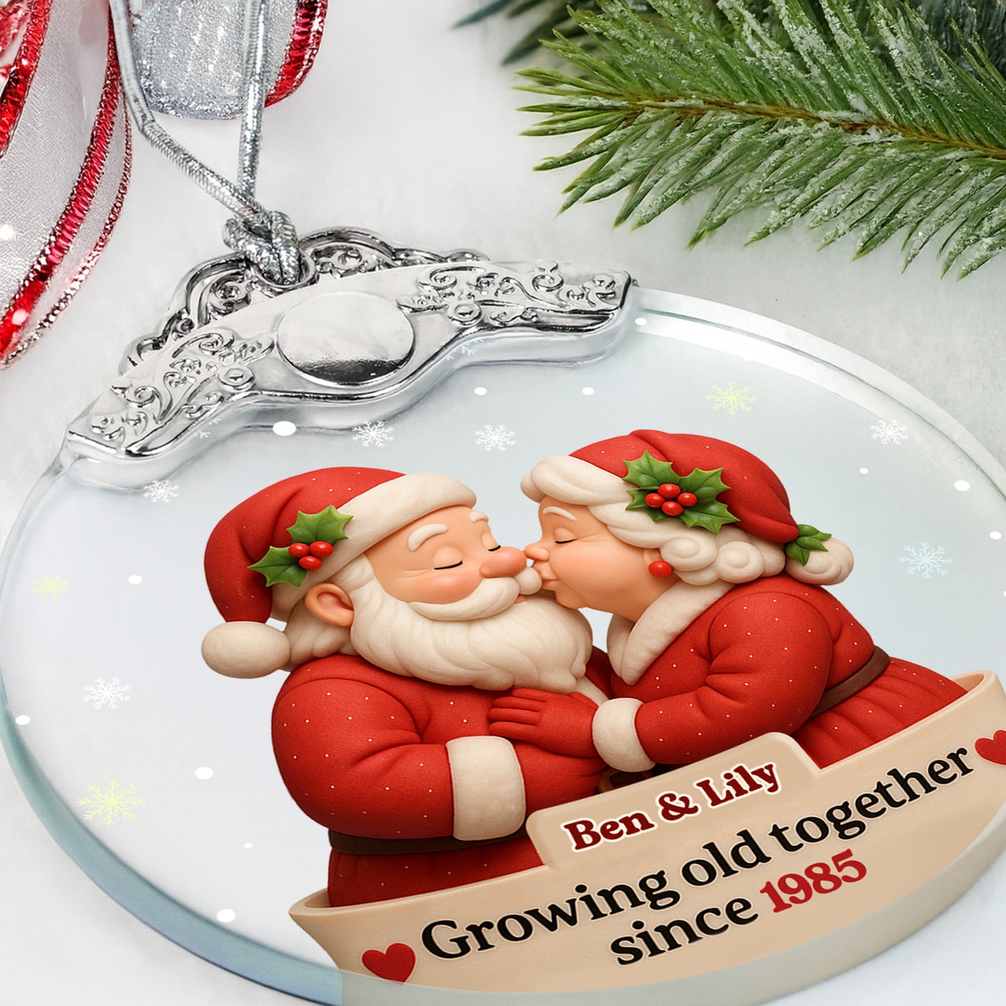 Growing Old Together Santa Claus And Mrs. Claus