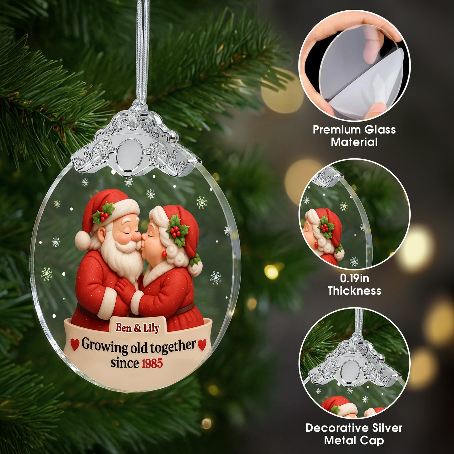 Growing Old Together Santa Claus And Mrs. Claus