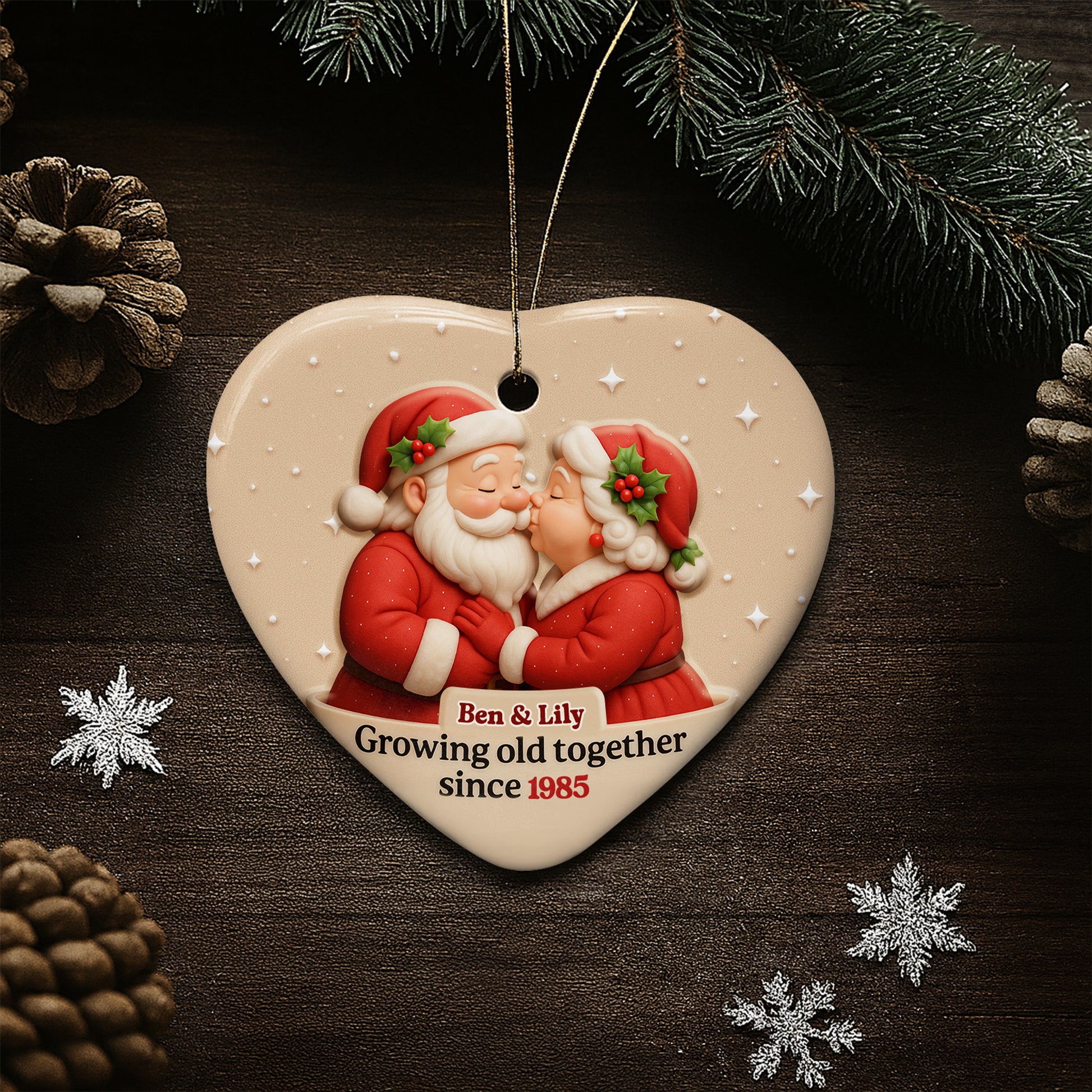 Growing Old Together With Santa And Mrs. Claus