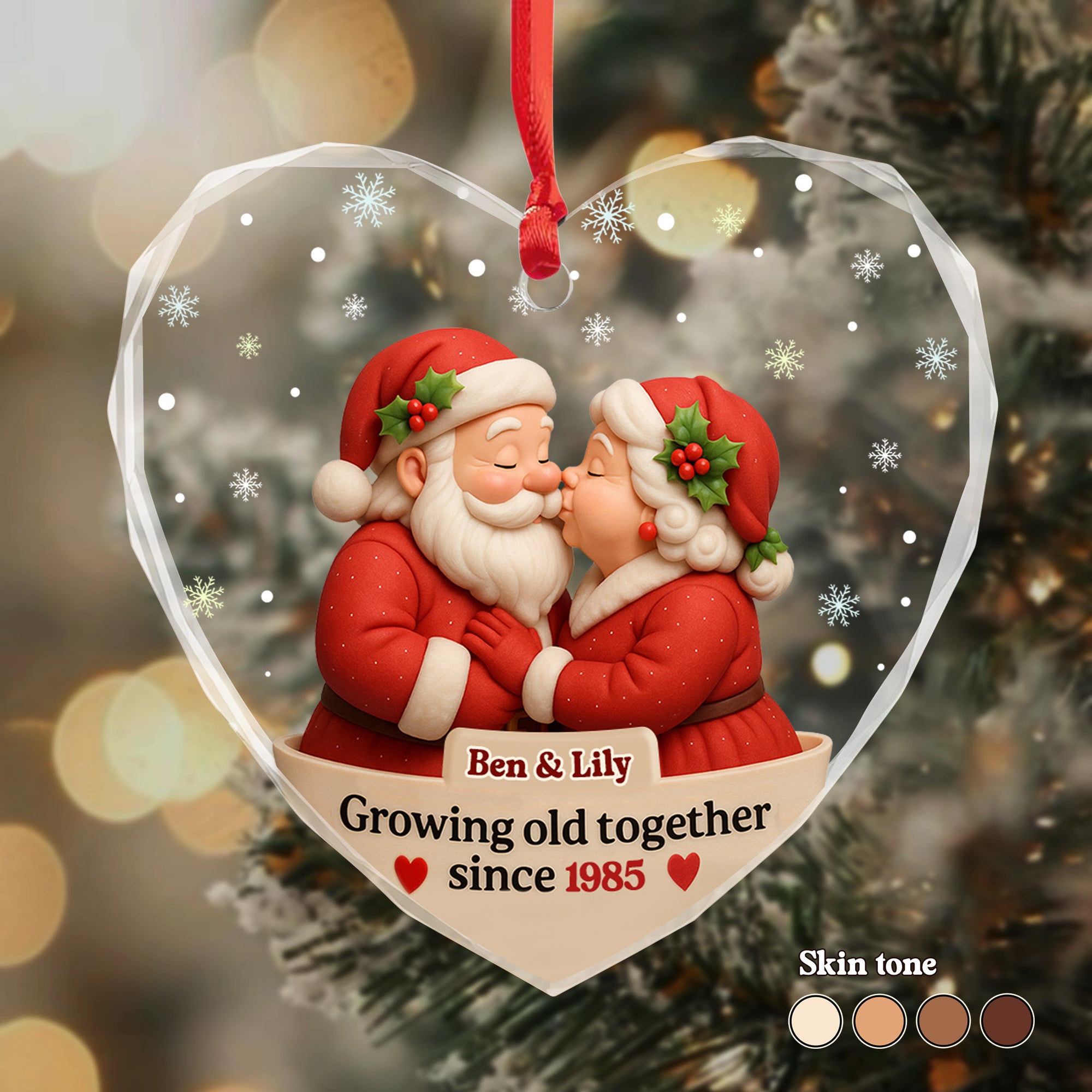 Growing Old Together With Santa Claus And Mrs. Claus, Personalized ...