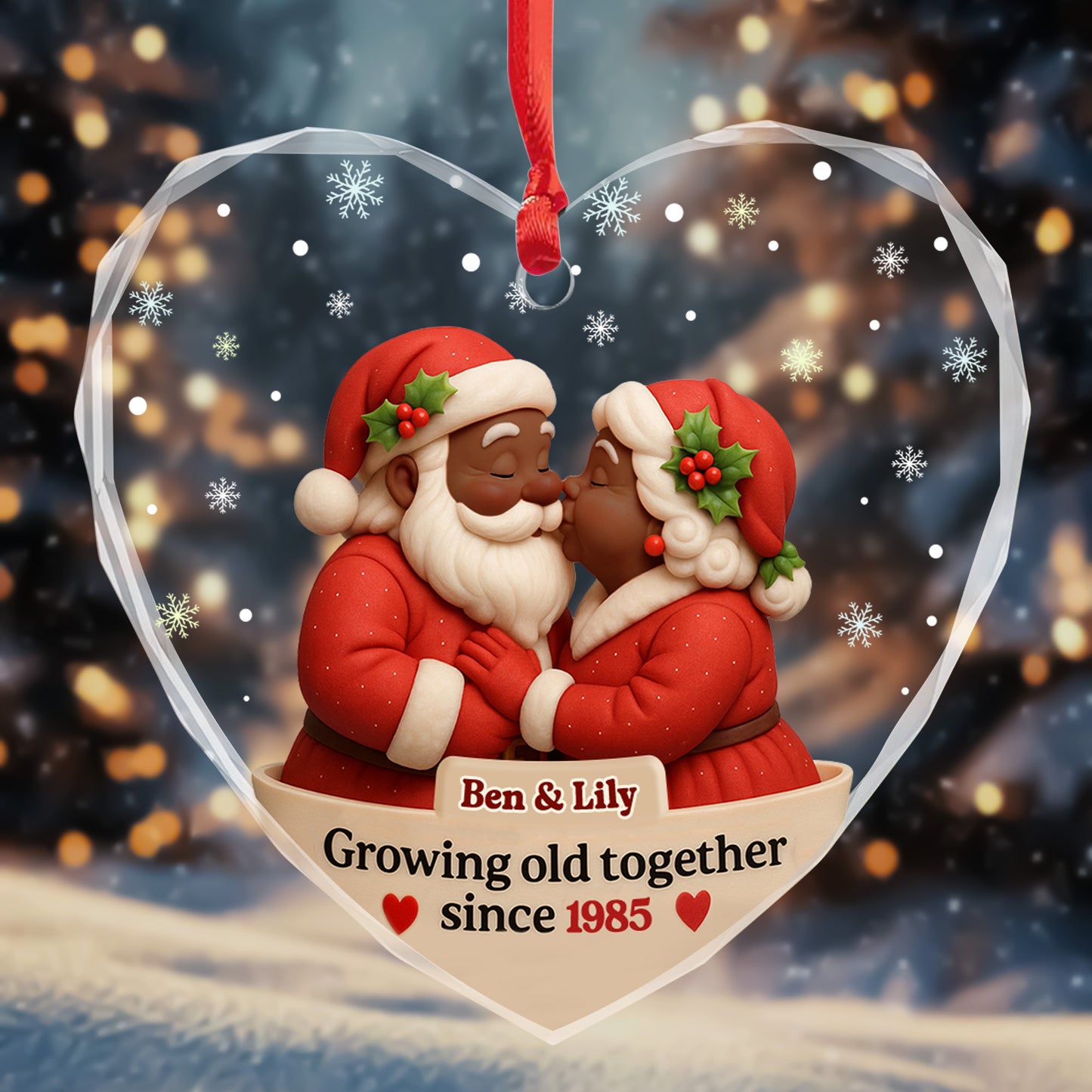 Growing Old Together With Santa Claus And Mrs. Claus