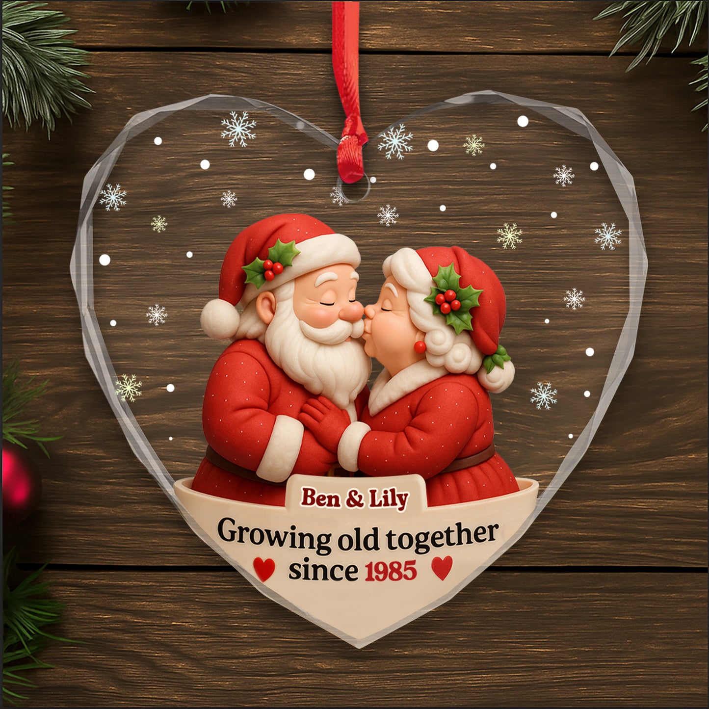 Growing Old Together With Santa Claus And Mrs. Claus