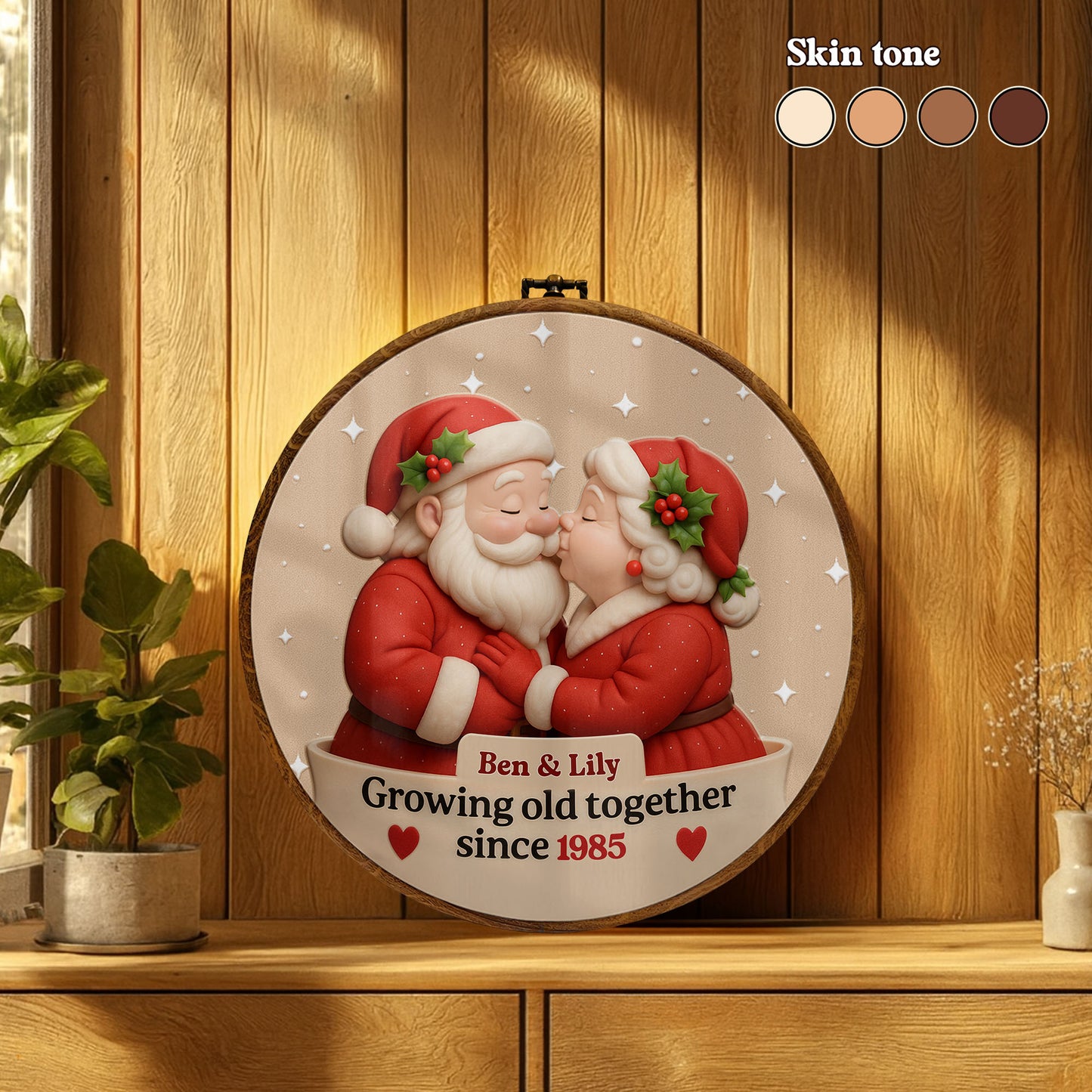 Growing Old Together, Santa And Mrs Claus Design