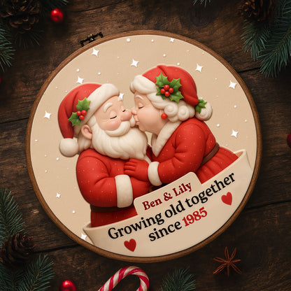 Growing Old Together, Santa And Mrs Claus Design