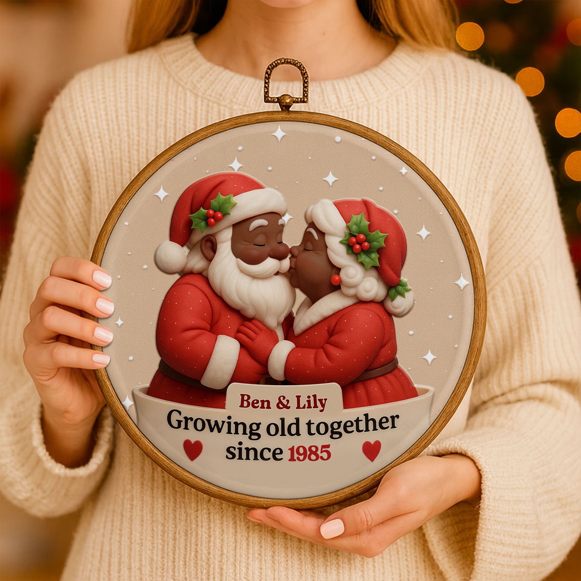 Growing Old Together, Santa And Mrs Claus Design