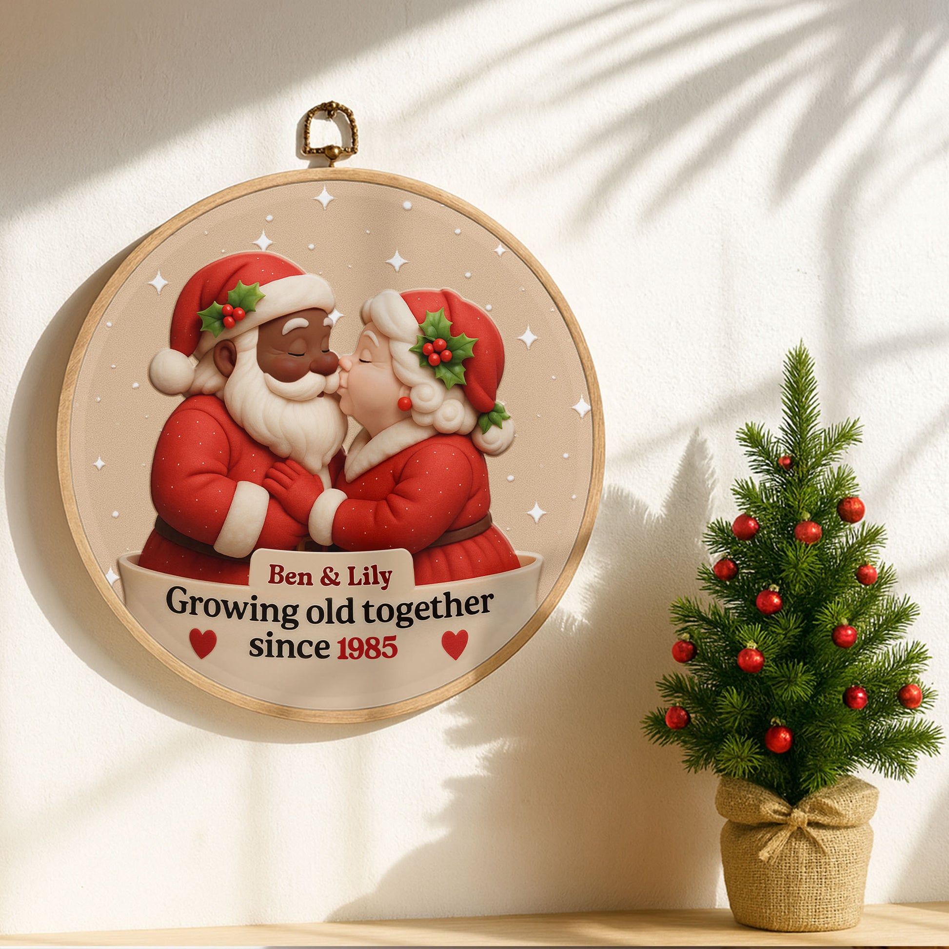 Growing Old Together, Santa And Mrs Claus Design