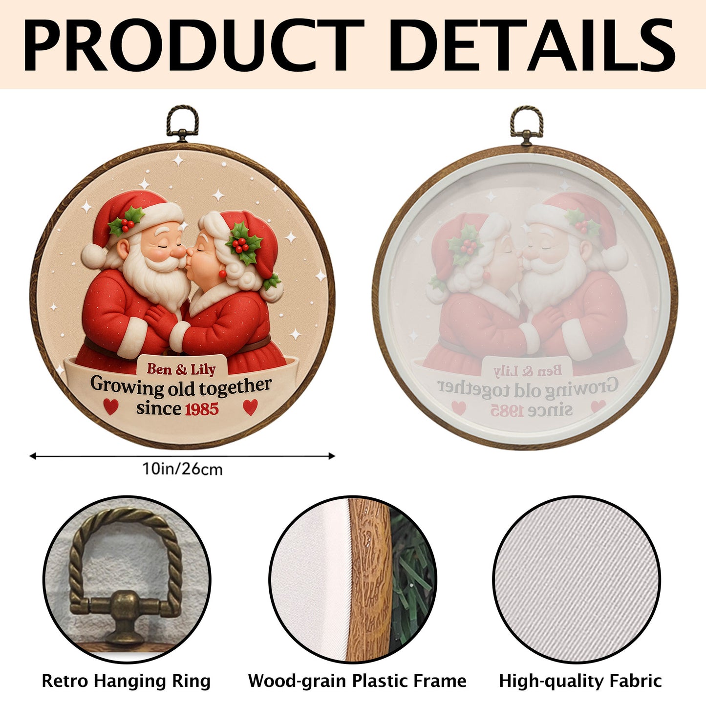 Growing Old Together, Santa And Mrs Claus Design