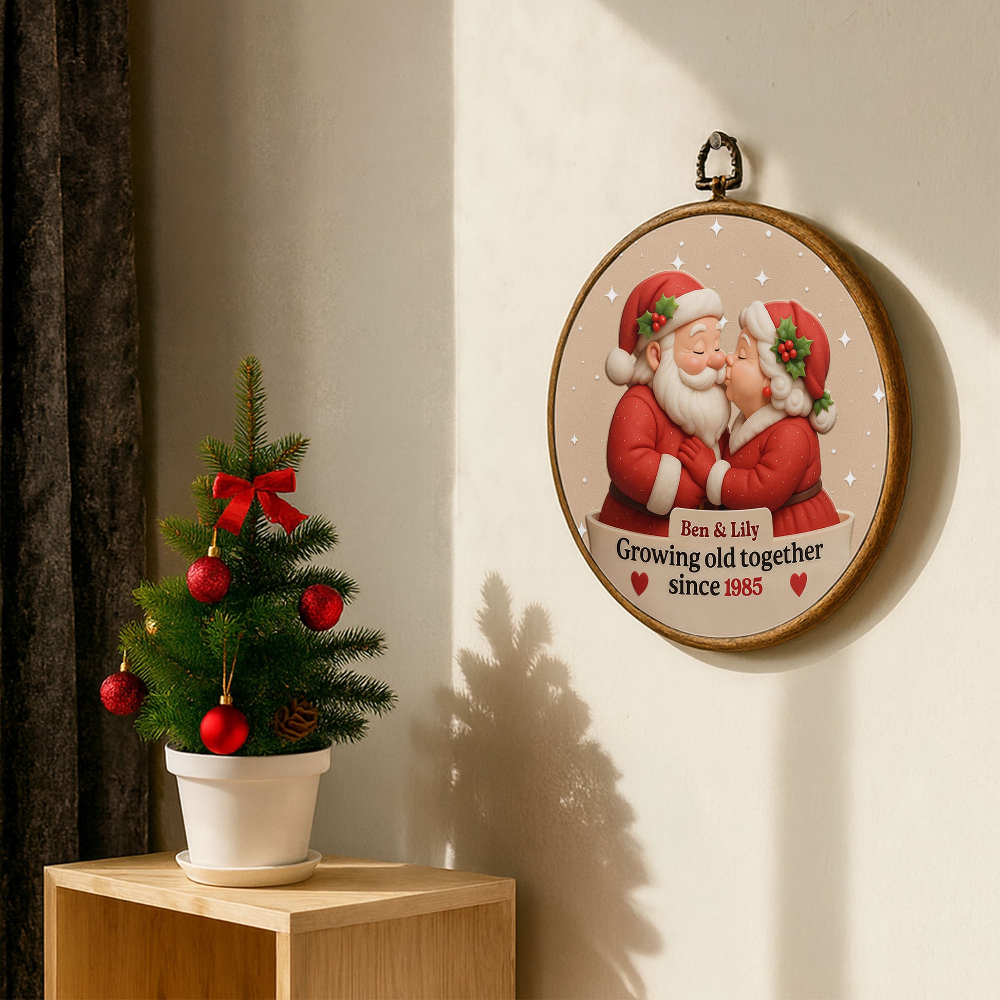 Growing Old Together, Santa And Mrs Claus Design