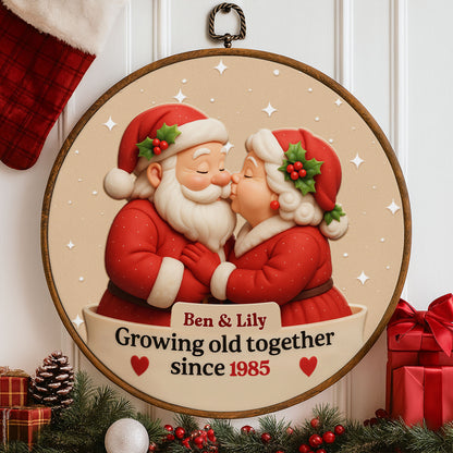 Growing Old Together, Santa And Mrs Claus Design
