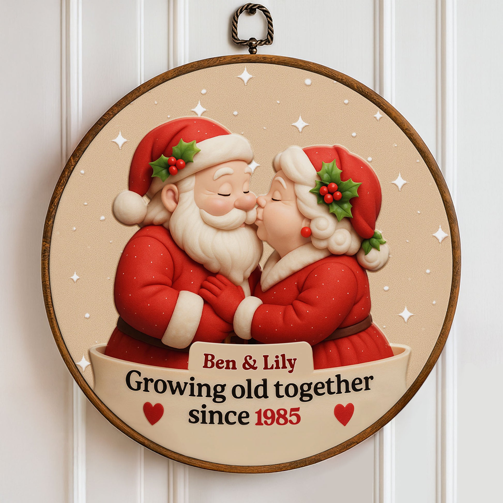 Growing Old Together, Santa And Mrs Claus Design