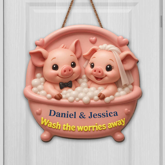 Wash The Worries Away With Cute Pigs In A Tub